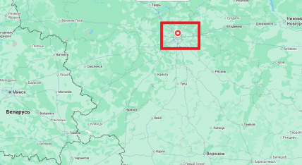 Сизранський НПЗ у Росії на карті