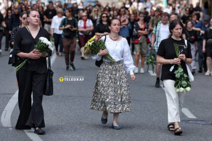 Виктория Рощина прощание Майдан Независимости в Киеве 08.08.2025