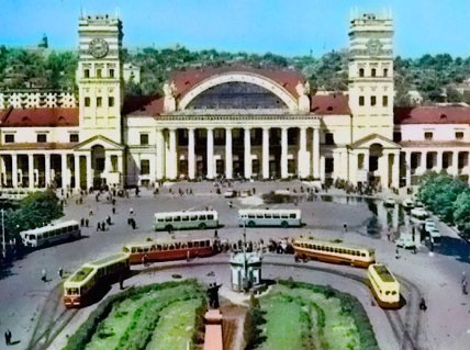 Привокзальна площа в Харкові в 60-х