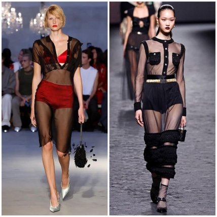 Образ с прозрачными тканями