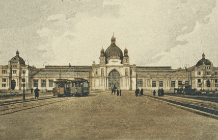Вокзал во Львове в 1904 году