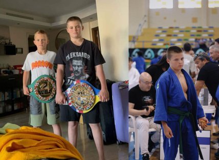 Кирилл Усик и Михаил Усик