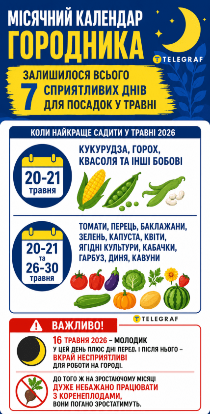 Что и когда нужно сеять в мае 2026 года по лунному календарю