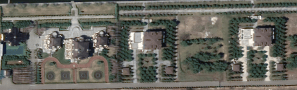 вид со спутника на имения соседей — Кацуб и Бакулиных