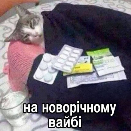 Мемы о новогоднем вайбе украинцев