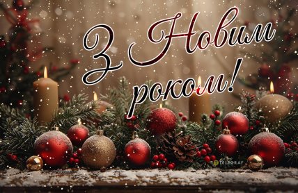 листівки з новим роком, вітання