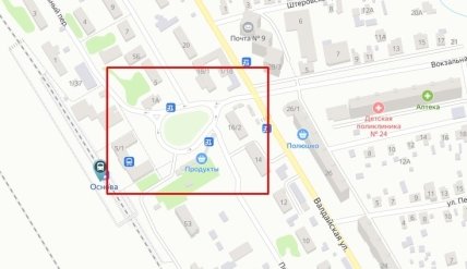 Основа в Харкові на карті