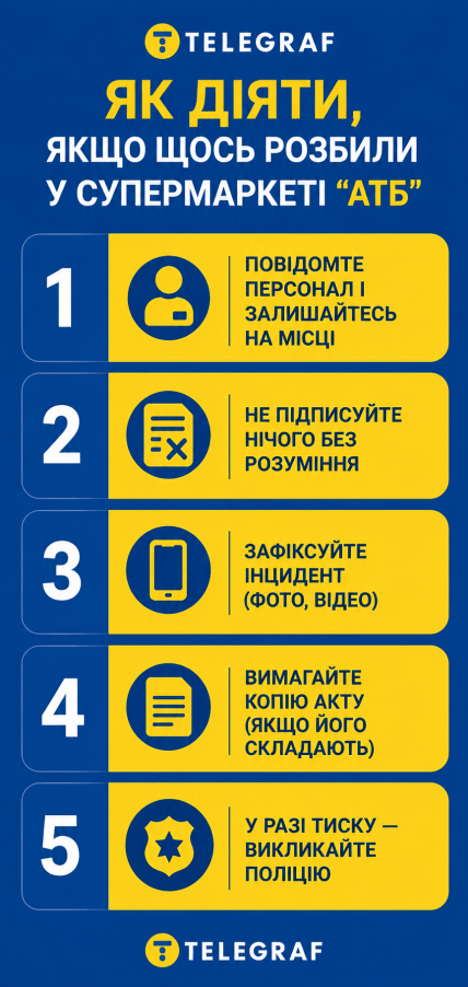 Що робити, якщо розбив товар в АТБ
