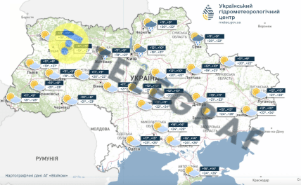 Погода в Украине 26 августа