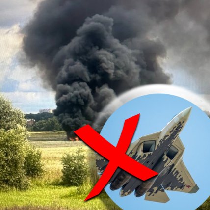 Літак Су-57 впав у Росії