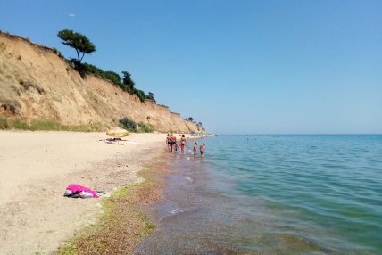 Пляж на Санжейке под Одессой