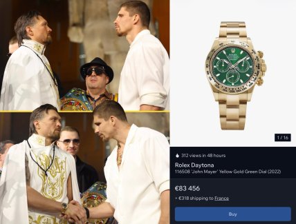 Олександр Усик одягнув годинник Rolex Daytona 116508 перед боєм з Ріко Верхувеном