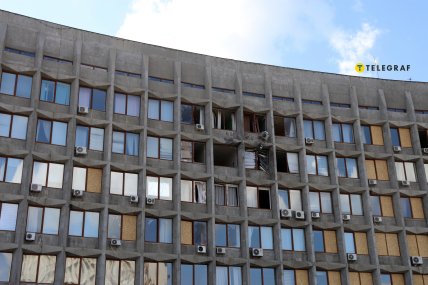 Горсовет Сумы площадь Независимости 2 как выглядит в августе 2025 после обстрела