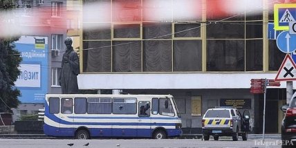 Захват автобуса в Луцке