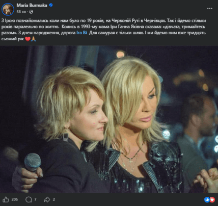 Ірина Білик Марія Бурмака