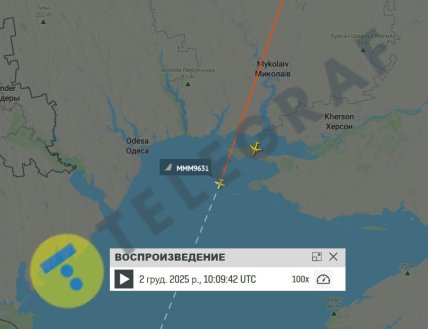 Над Украиной зафиксировали самолеты