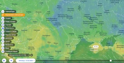 Погода в Крыму 13 февраля