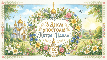 Петра и Павла, праздник, октрытки, поздравления