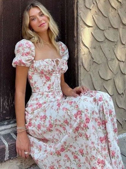 Цветочное платье