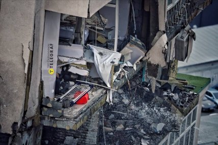 Атака по Києву 24 червня 2023 - пошкоджена багатоповерхівка у Солом’янському районі