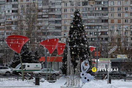 Первый снег в Харькове 2025