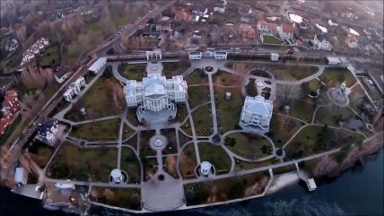 Имение Петра Порошенко с высоты птичьего полета