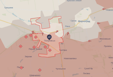 Обстановка в Покровске 15 декабря 2025 карта