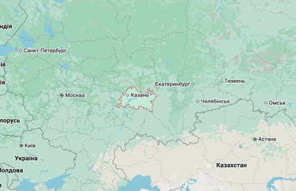Татарстан на карте