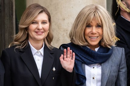 Елена Зеленская и Брижит Макрон