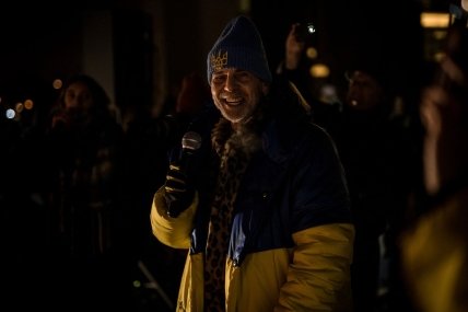 Франк на акції під Бундестагом