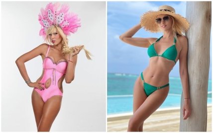 Оля Полякова в начале карьеры и сейчас