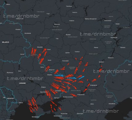 Дроны и ракеты Фламинго полетели атаковать Россию