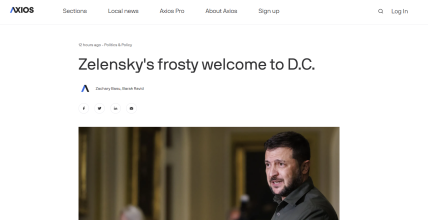 Западные медиа о визите Зеленского
