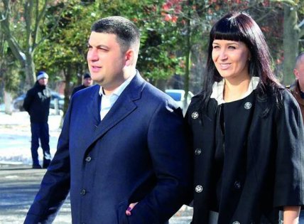 Владимир Гройсман с женой Еленой