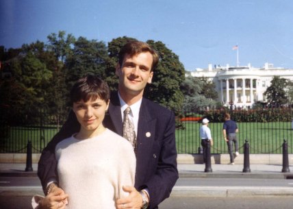 Георгий Гонгадзе с супругой Мирославой