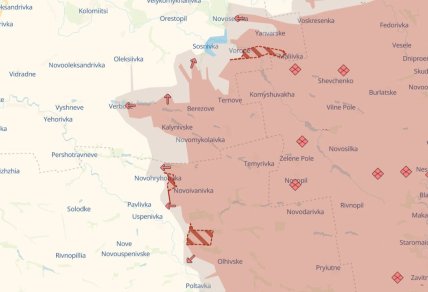 Продвижение россиян на фронте DeepState