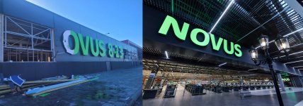 Novus в ТЦ "Ретровиль" - после удара и восстановленный