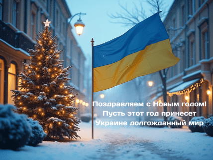 Патриотические открытки с Новым годом 2026