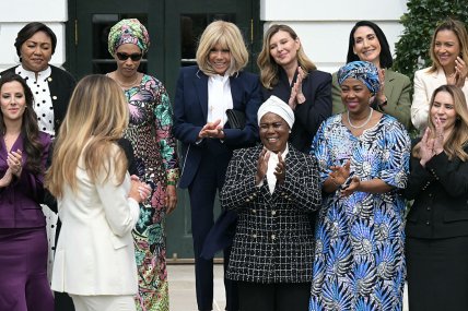 Елена Зеленская иБрижит Макрон в США