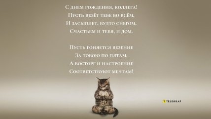 поздравление коллеге прикольное