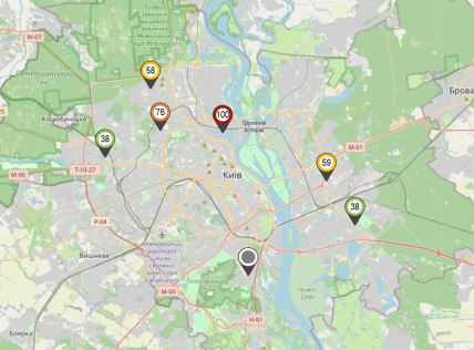 Якість повітря в Києві 2 липня