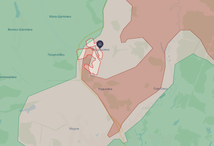 Кондрашовка на карте DeepState