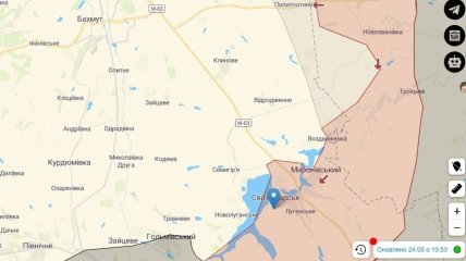 Світлодарськ на карті України