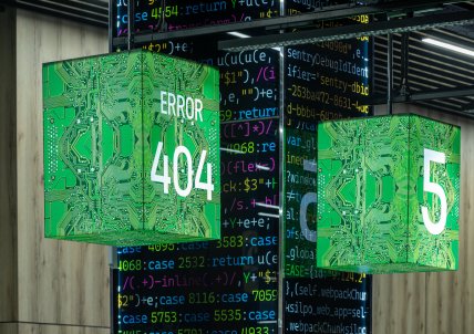 Дизайн супермаркета "Сильпо" в стиле киберкультуры