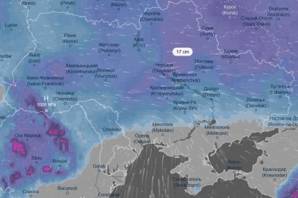 снег в Украине на Крещение 6 января