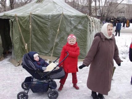 Пункты обогрева, которые использовали жители Алчевска зимой 2006 года. Фото: Олег Притыкин