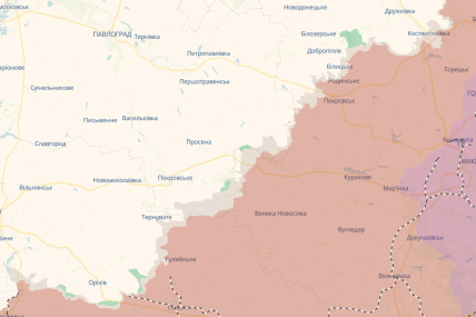 Костянтинівка та Гуляйполе на карті бойових дій DeepState 02.08.2026