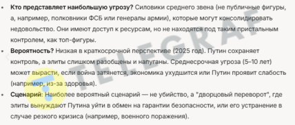 Хто і коли може вбити Путіна: штучний інтелект назвав прізвища, яких йому варто боятися