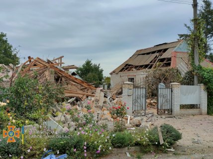 Двухэтажный дом рухнул