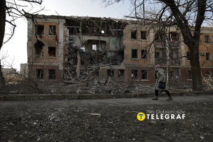 Руйнування у Словʼянську на Донеччині. Фото Ян Доброносов, «Телеграф»